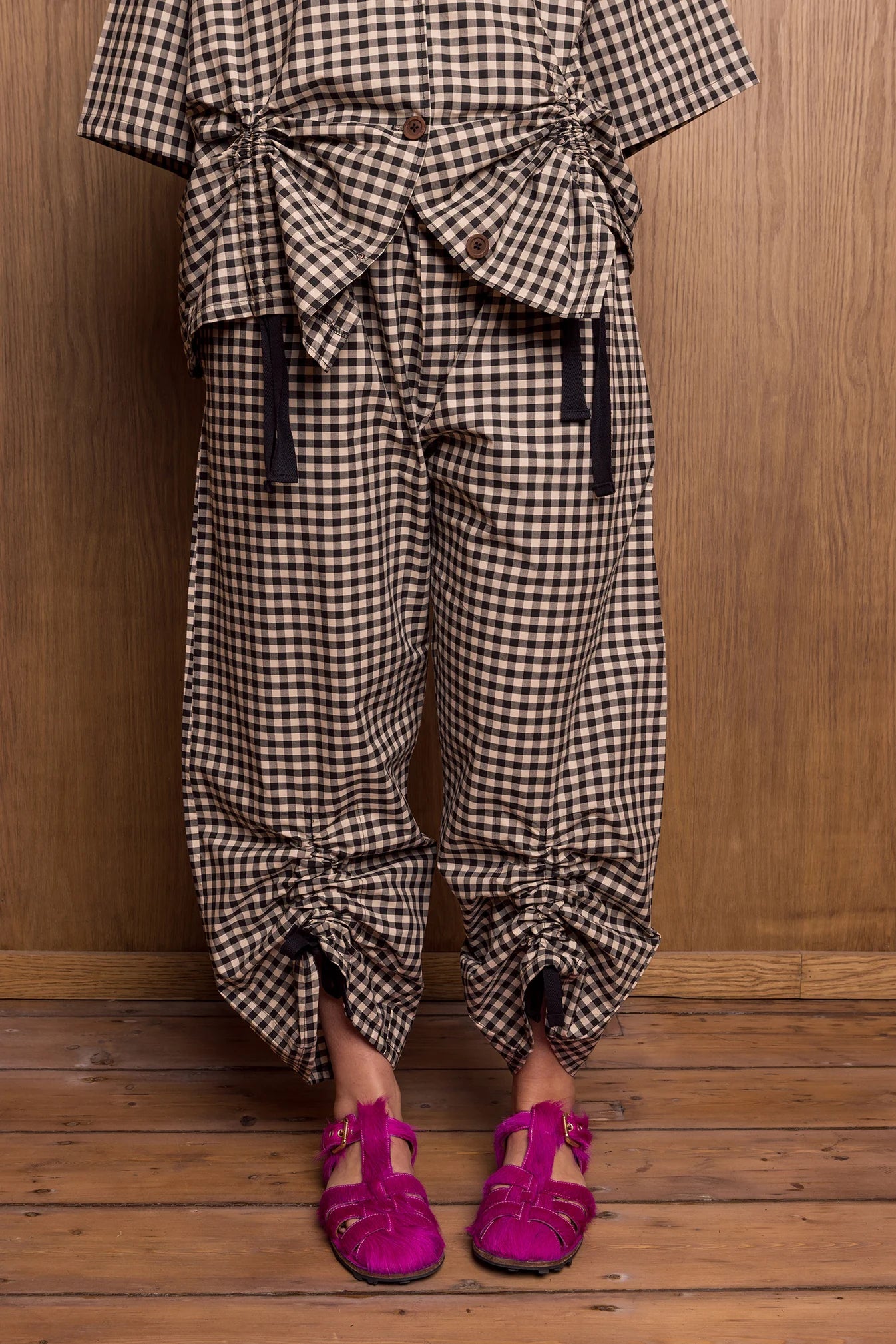 KINCHAKU Trousers - Gingham
