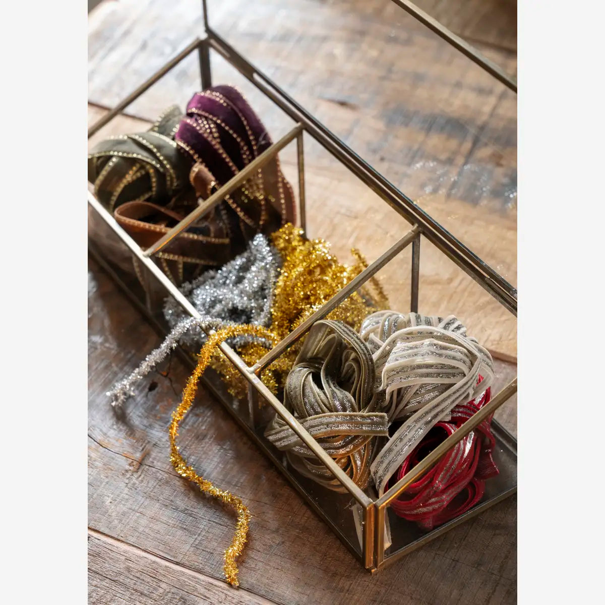 Velvet ribbons w/ glitter