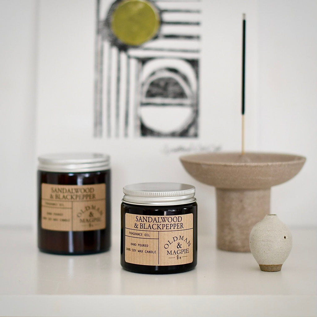 Old Man & Magpie Candle