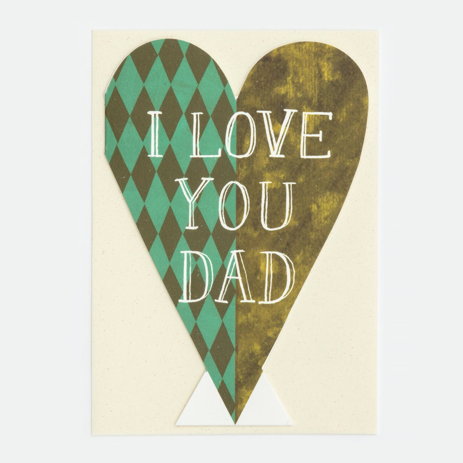 I Love You Dad Heart Card