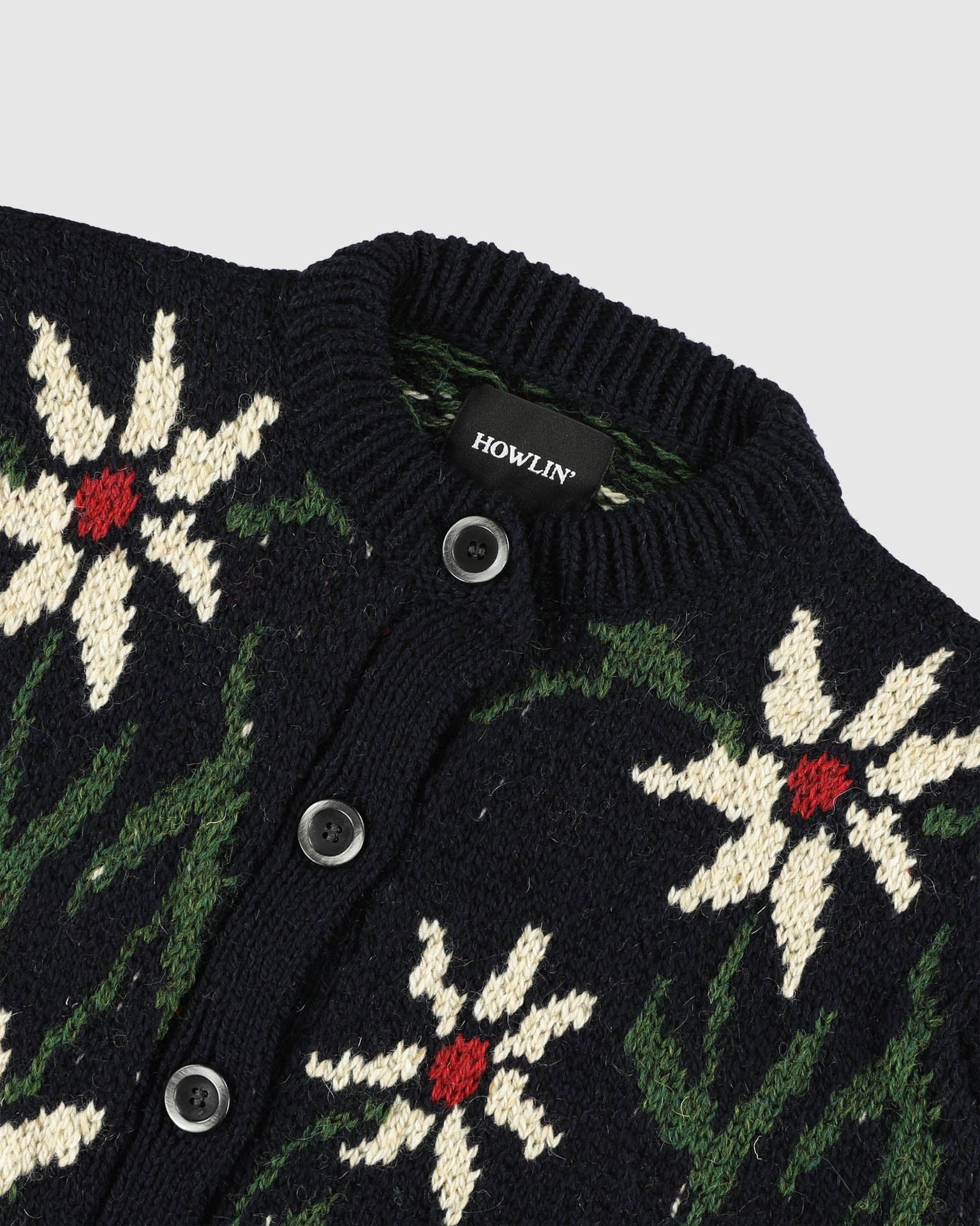 Flower Cardigan - Navy