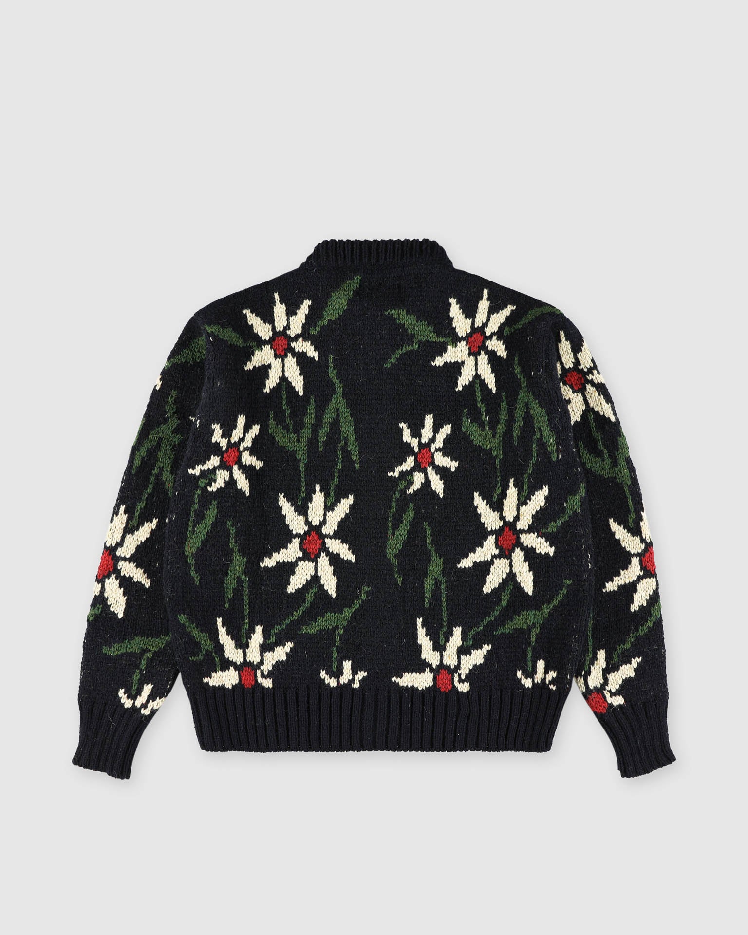 Flower Cardigan - Navy