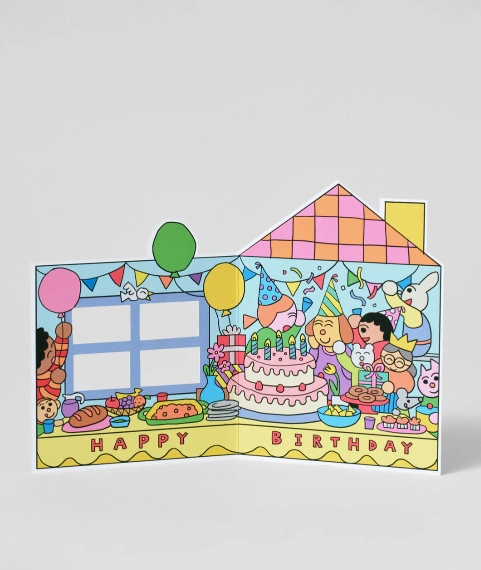 Birthday House Party Card