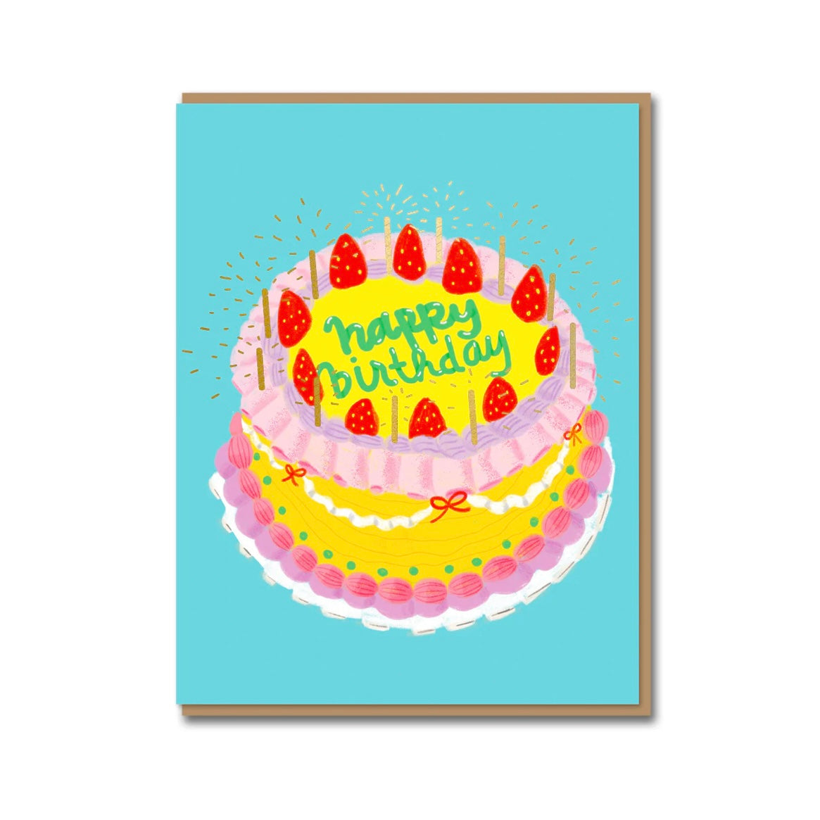 Ichigo Birthday Cake Card