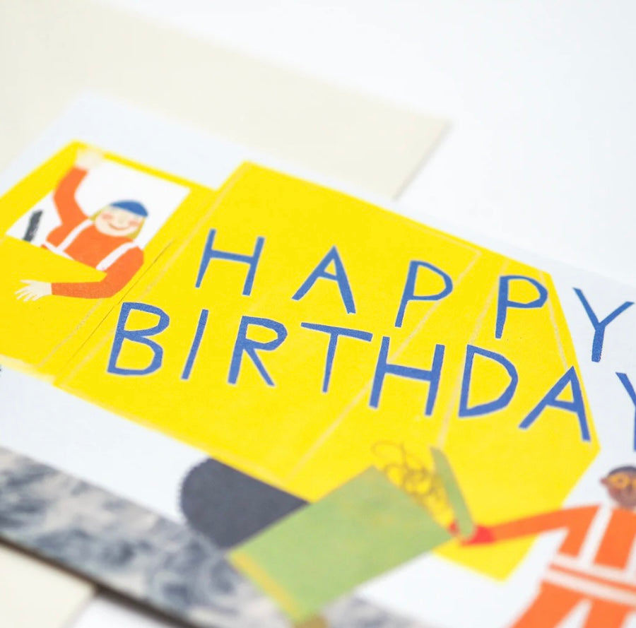 Birthday Bin Lorry Card