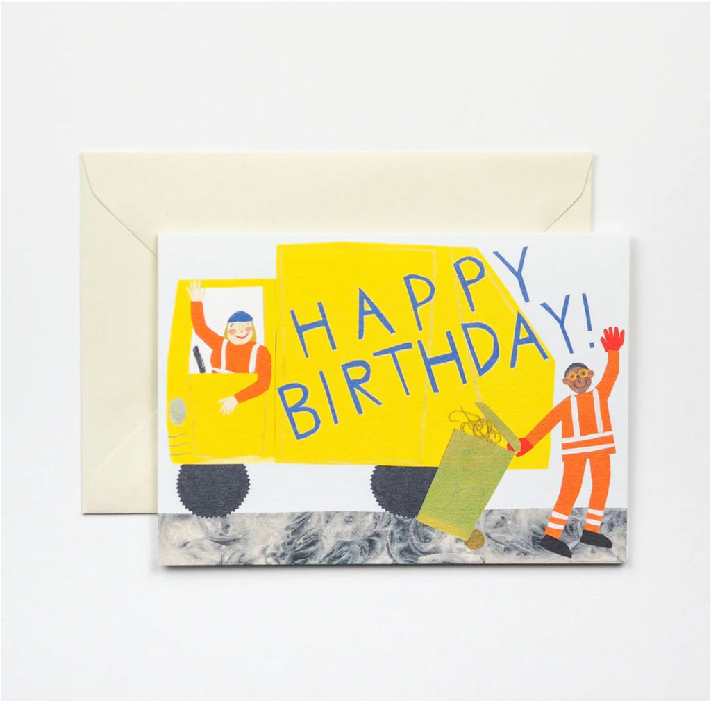 Birthday Bin Lorry Card