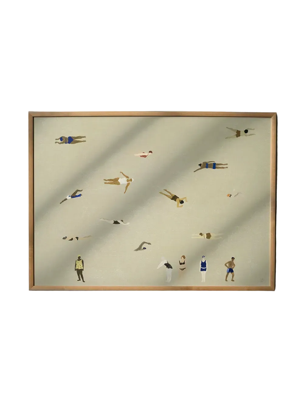 Swimmers Art Print - Sand