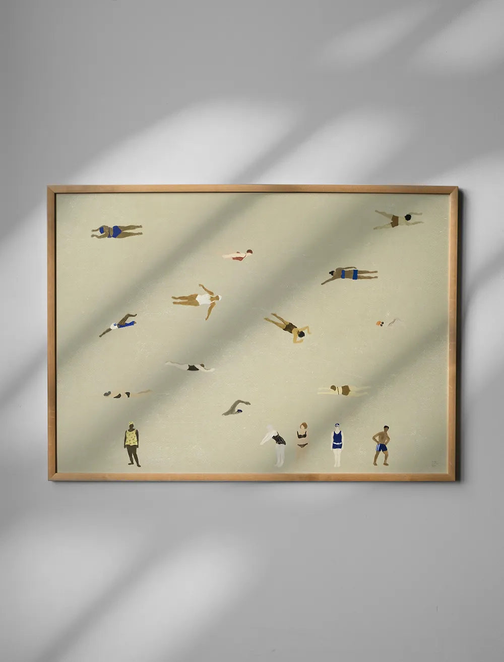 Swimmers Art Print - Sand
