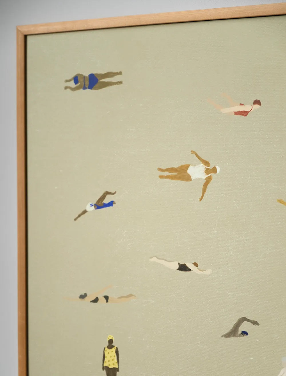 Swimmers Art Print - Sand