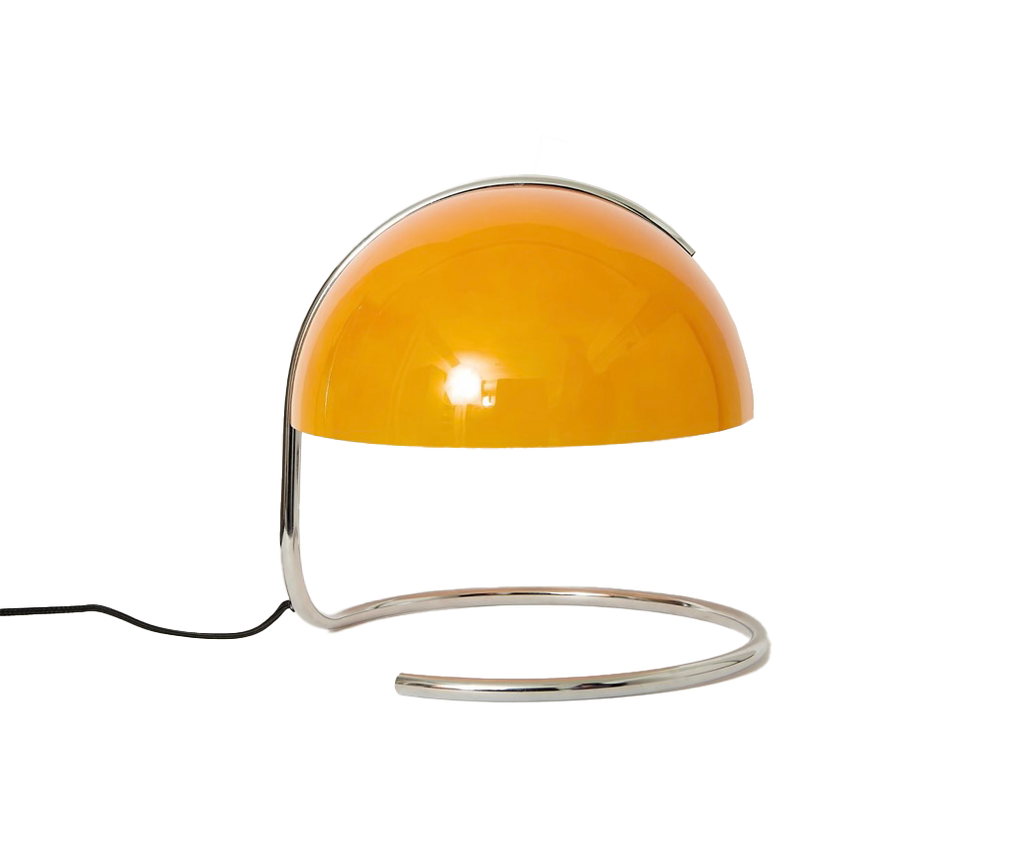 Esme Glass Table Lamp - Orange