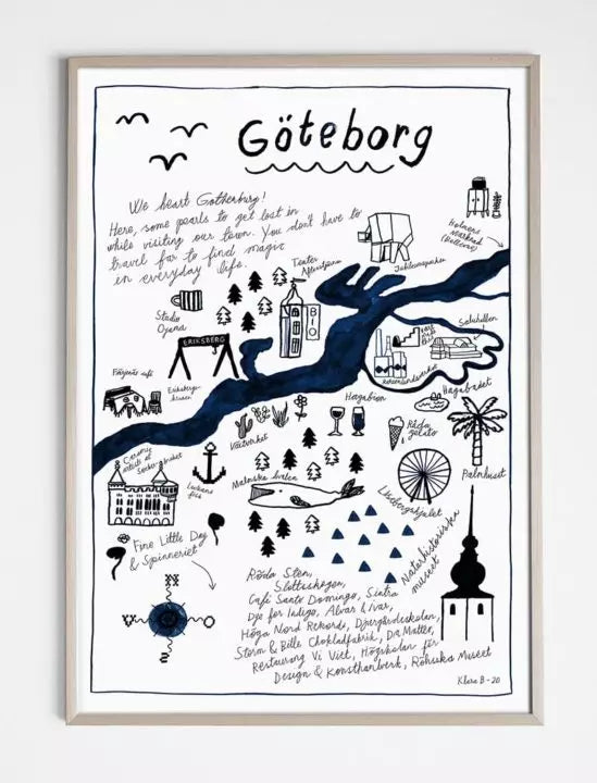 Göteborg Map Poster