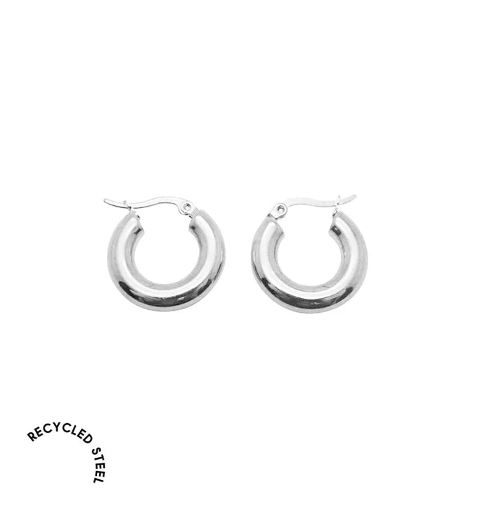 Small Alice Hoops - Silver