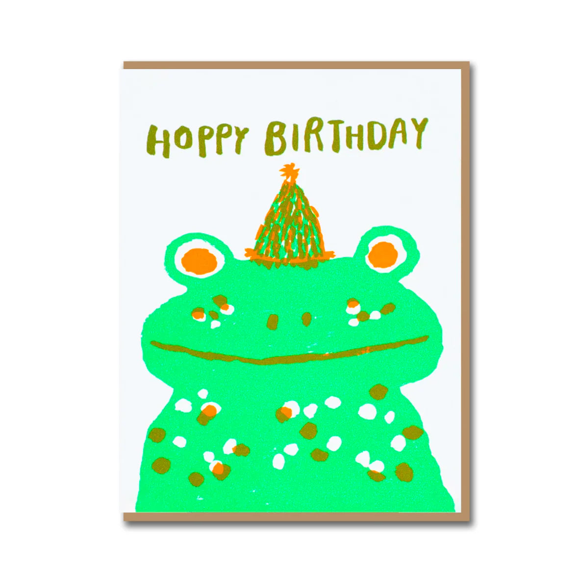 Frog Hoppy Birthday Card
