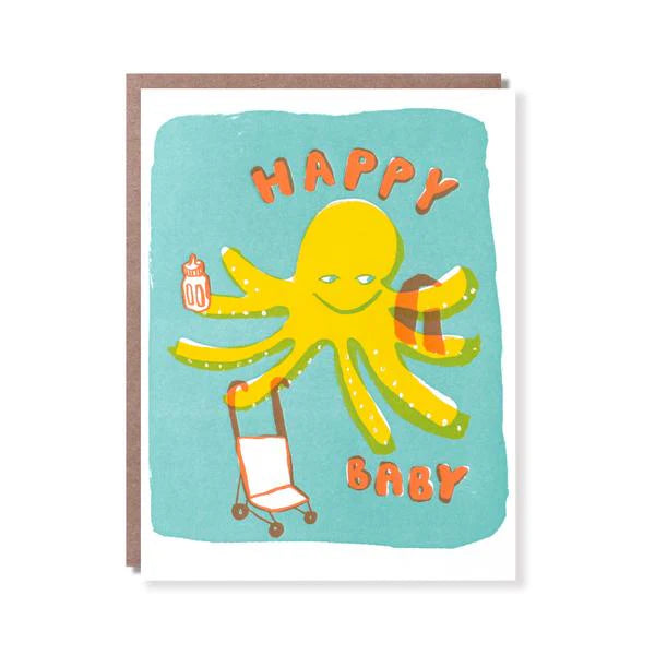Octopus Baby Card