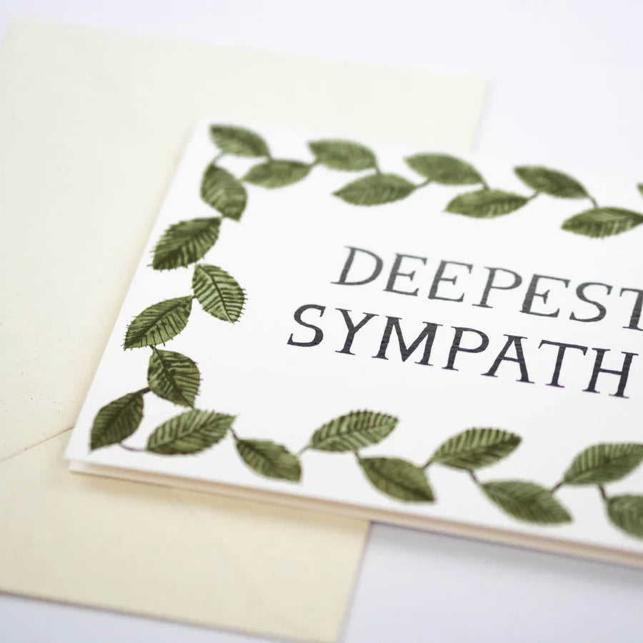 Sympathy Card For Loss Of Husband - A5 Folded Greeting Card With Envelope, White Design
