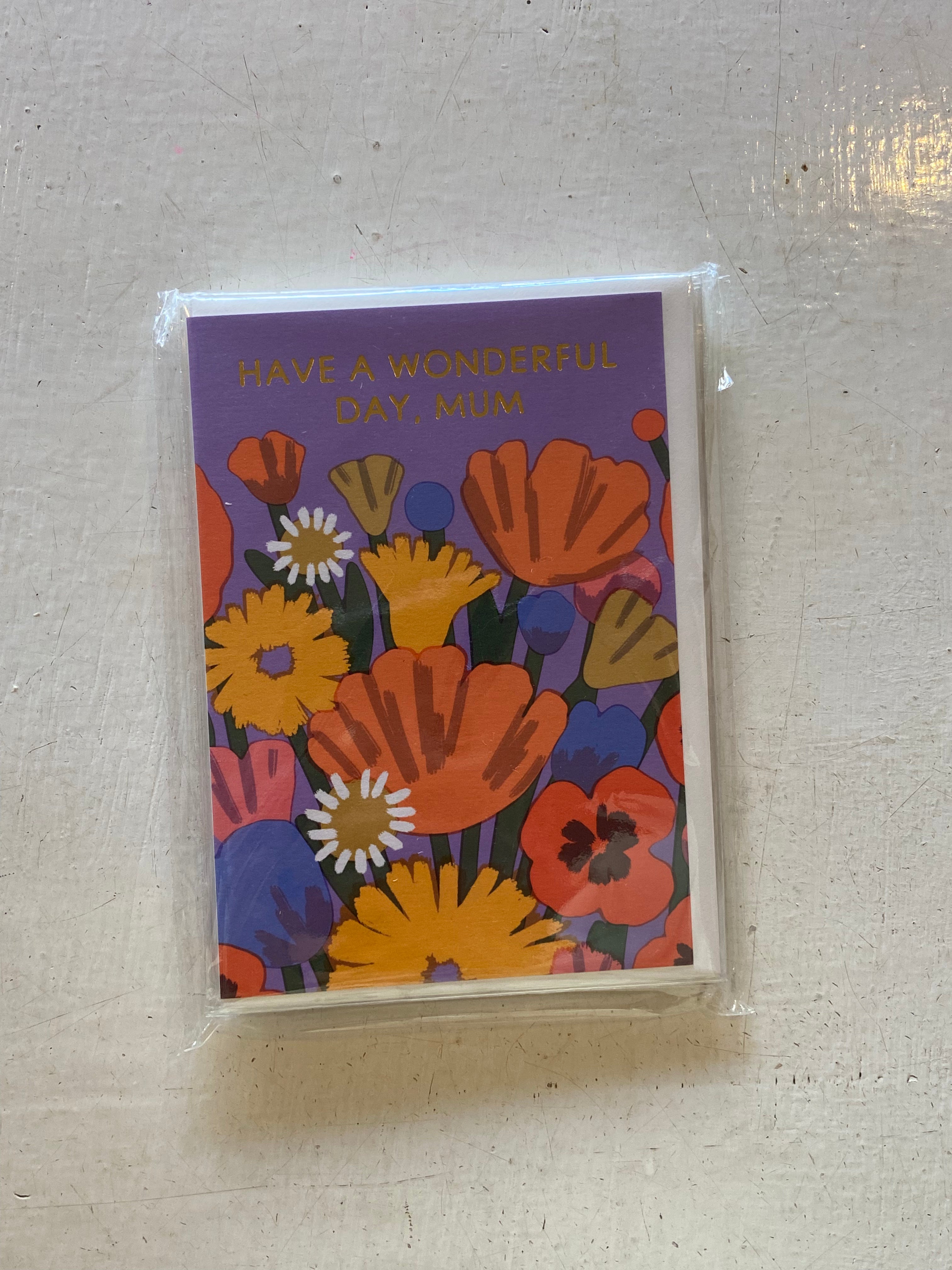 Have a Wonderful Day, Mum Wrap Card