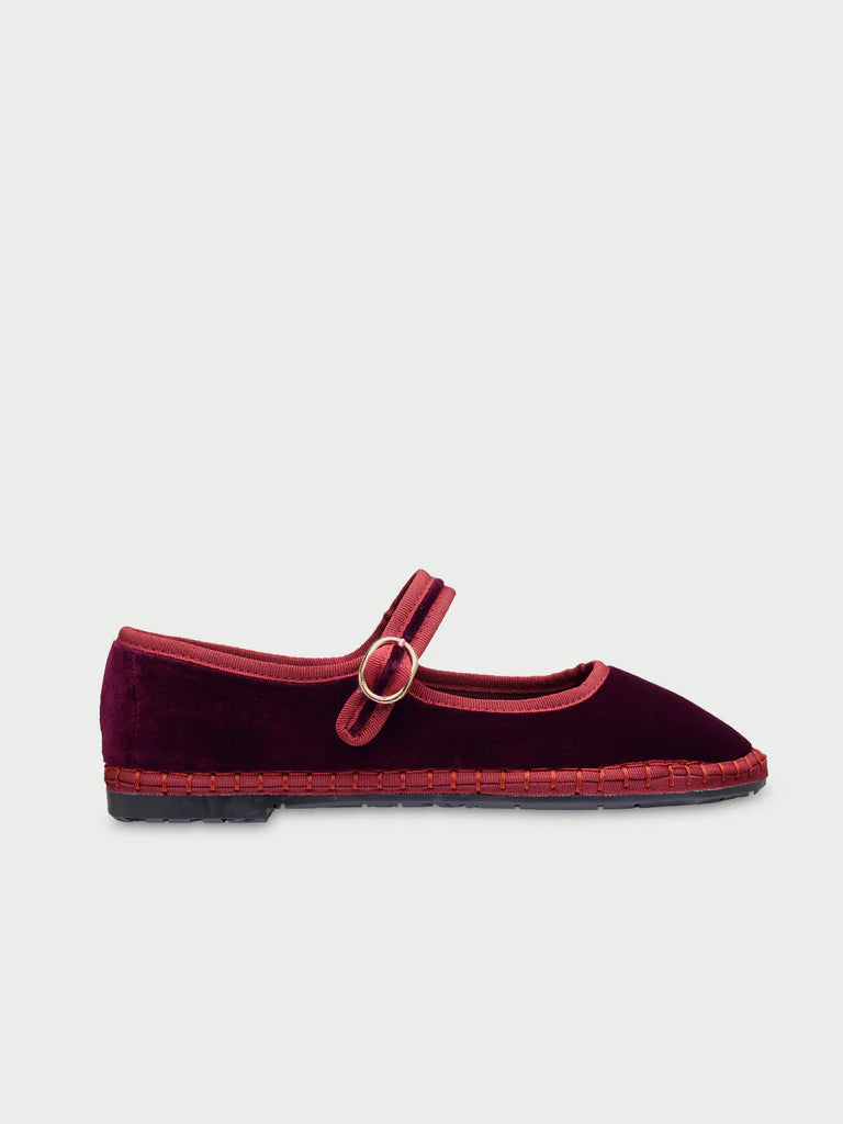 Boris Mary Jane Shoes - Dark Red