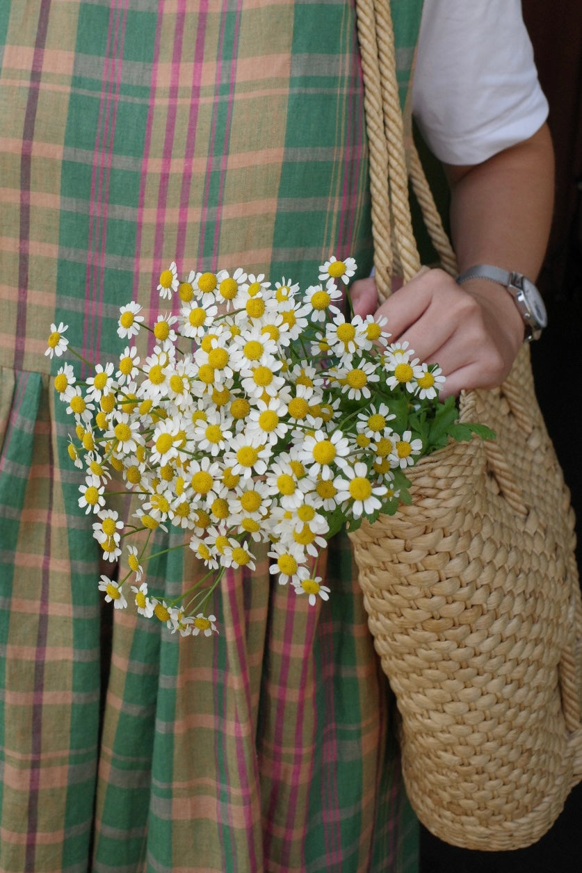Pinafore Dress in Green