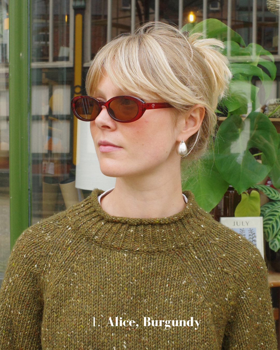 Alice Sunglasses Burgundy