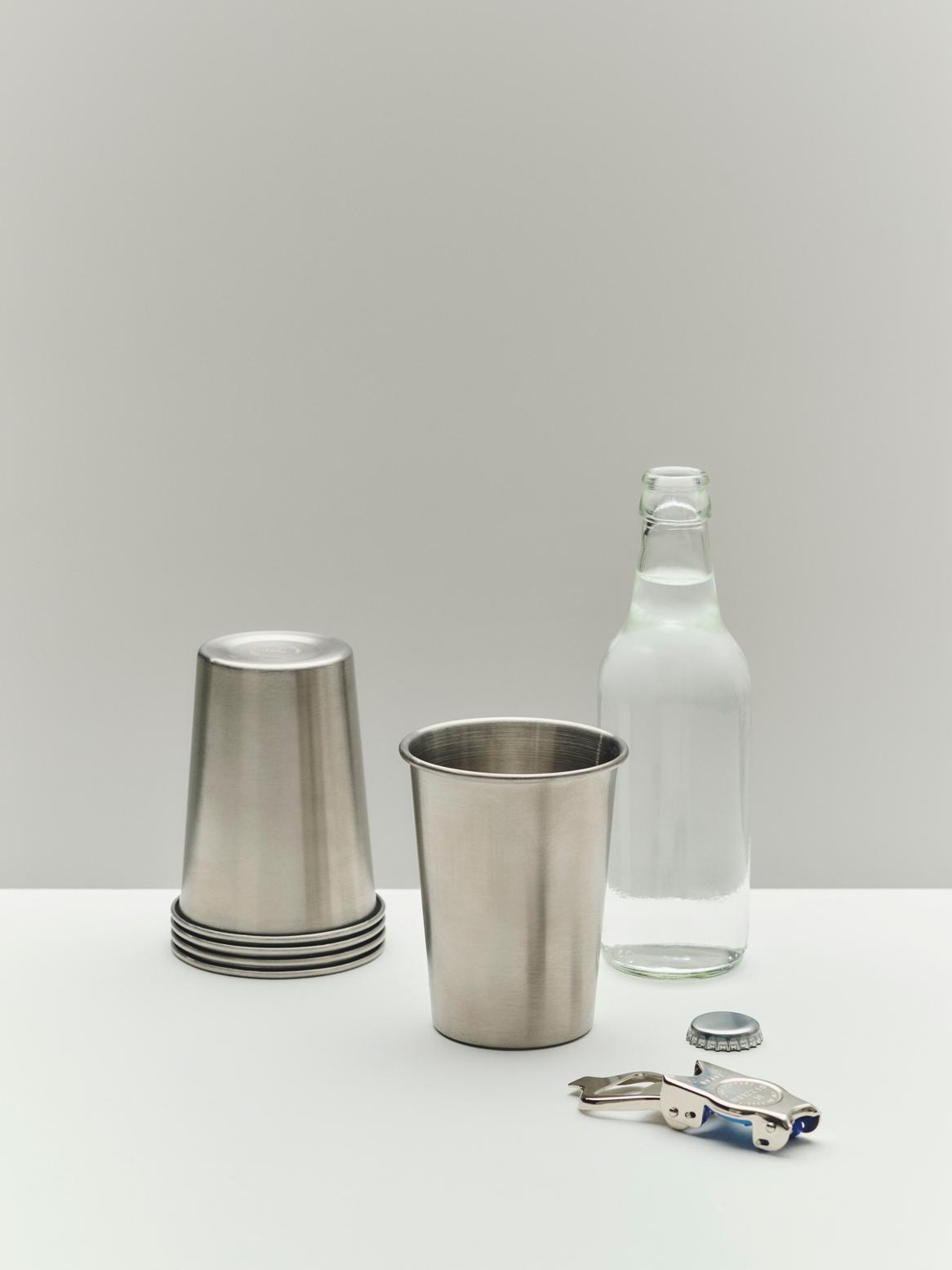 Outdoor Market Steel Cup - Set of 2