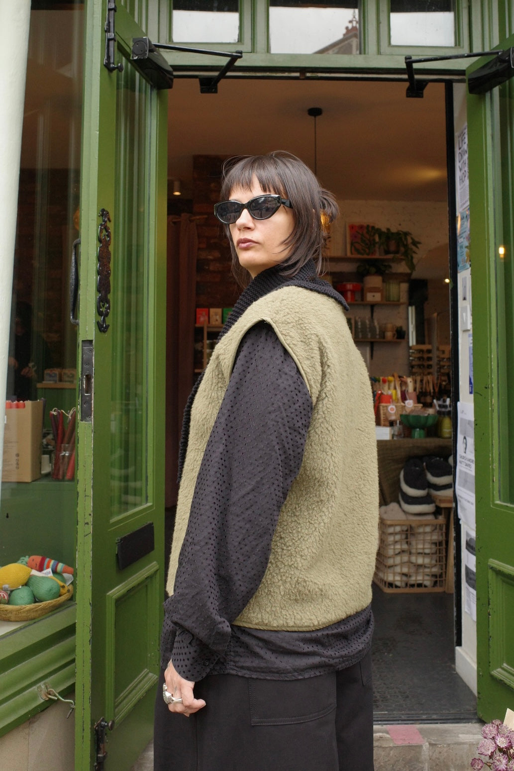 Wool Adult Jacket - Taupe Vert