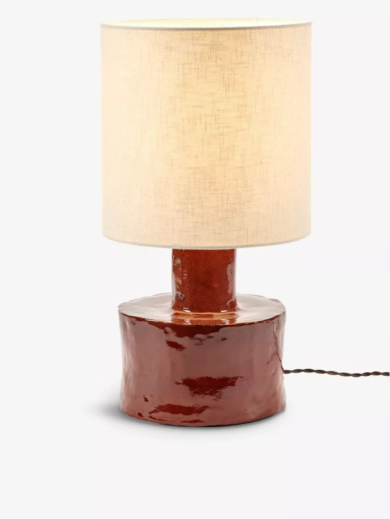 Table Lamp Red - Beige Catherine