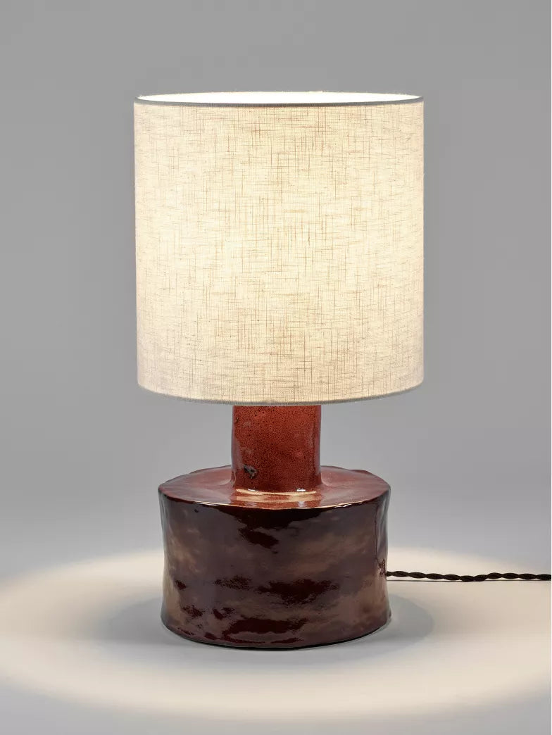 Table Lamp Red - Beige Catherine