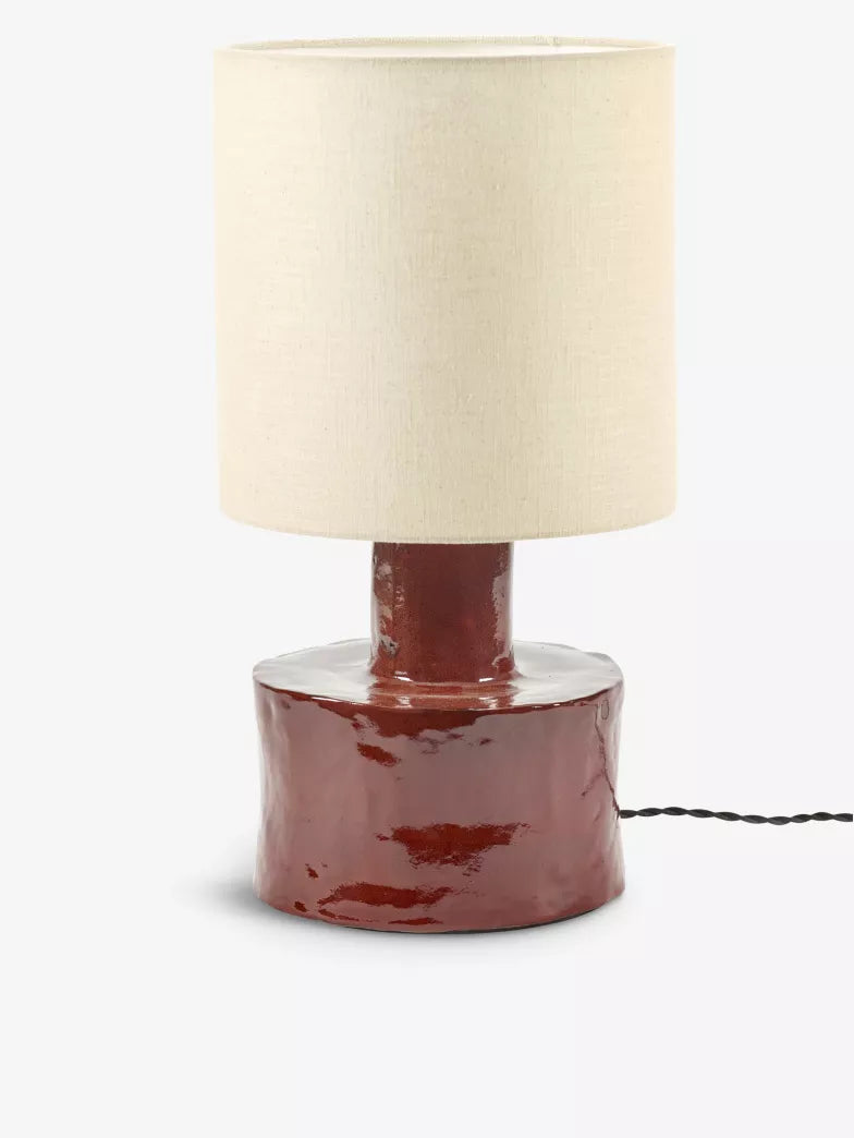 Table Lamp Red - Beige Catherine
