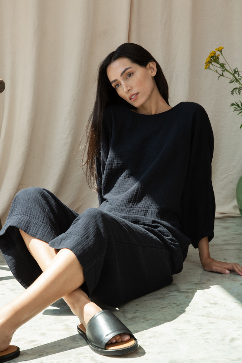 Evora Organic Cotton Cheesecloth Top