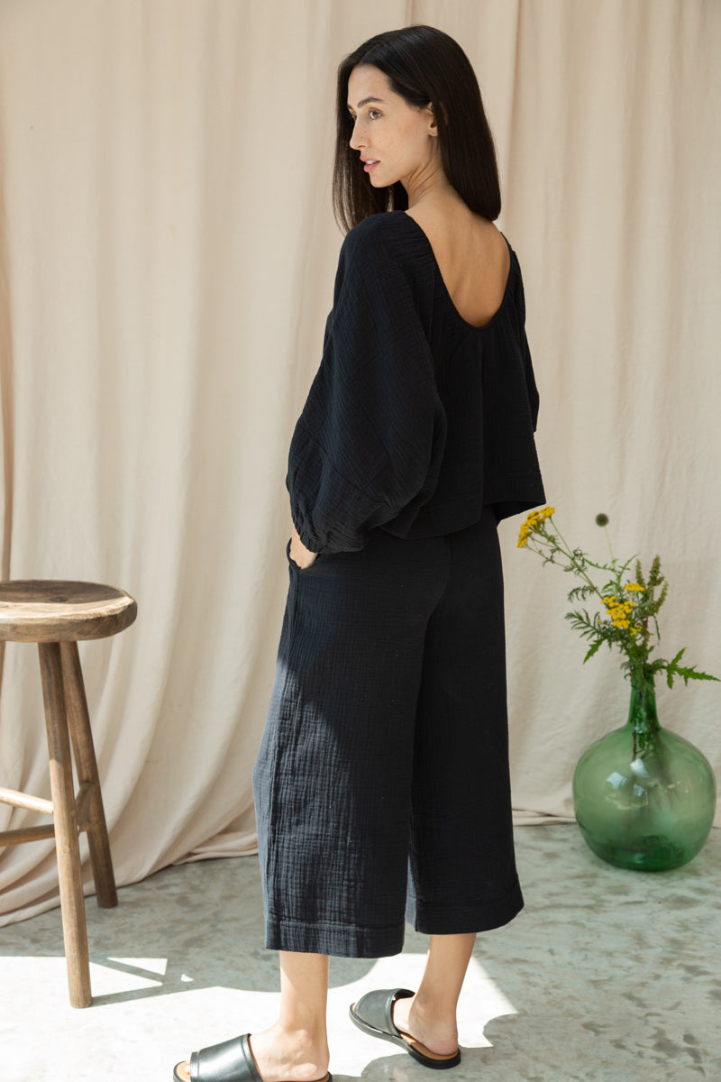 Evora Organic Cotton Cheesecloth Top