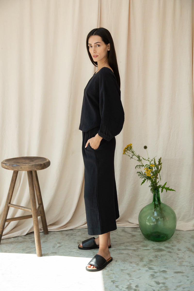 Ivy Organic Cotton Cheesecloth Top