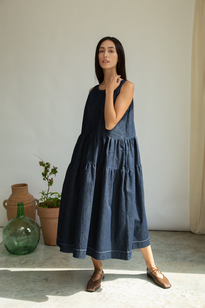 Kyra-Leigh Organic Cotton Denim Dress
