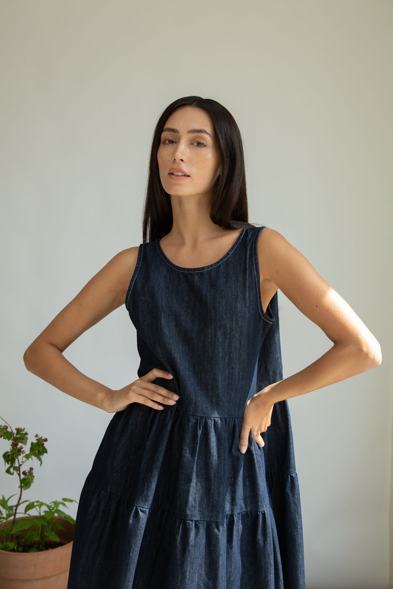 Kyra-Leigh Organic Cotton Denim Dress