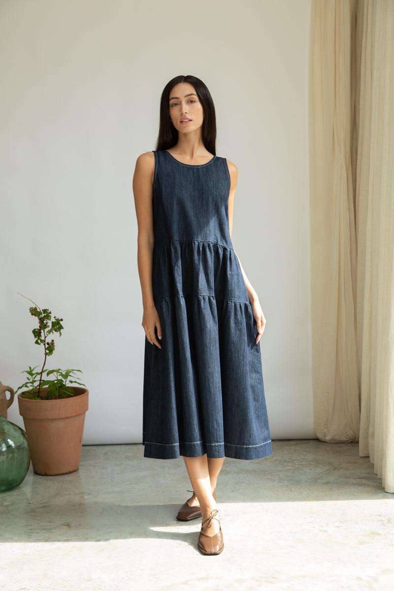 Kyra-Leigh Organic Cotton Denim Dress