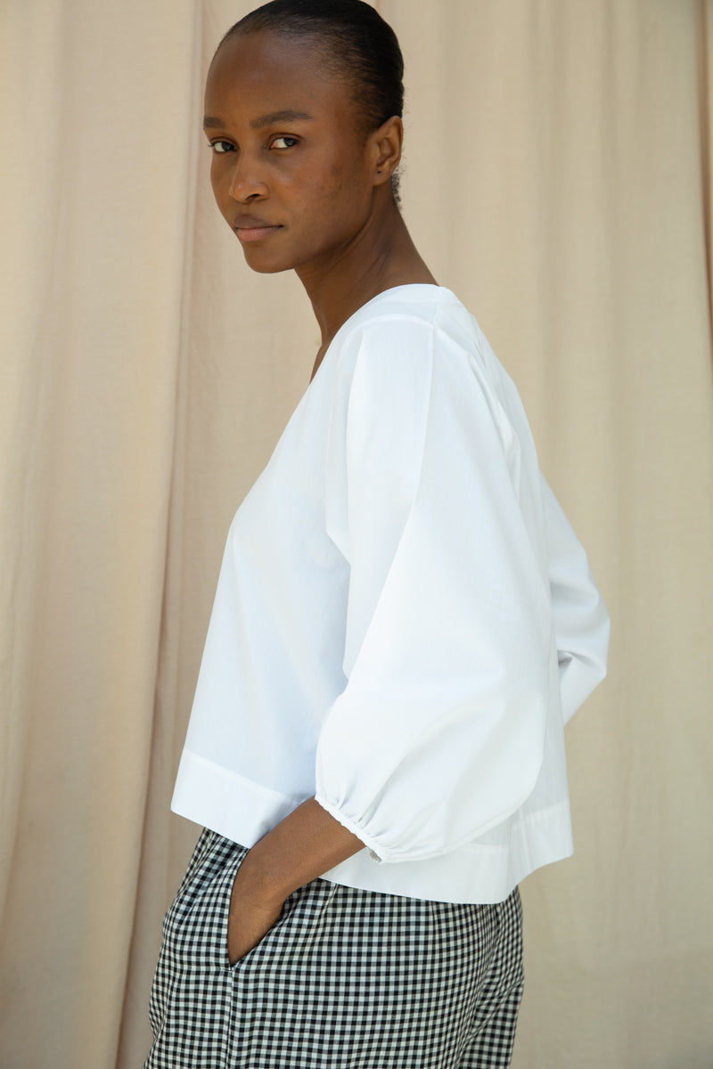Renee Organic Cotton Poplin Top