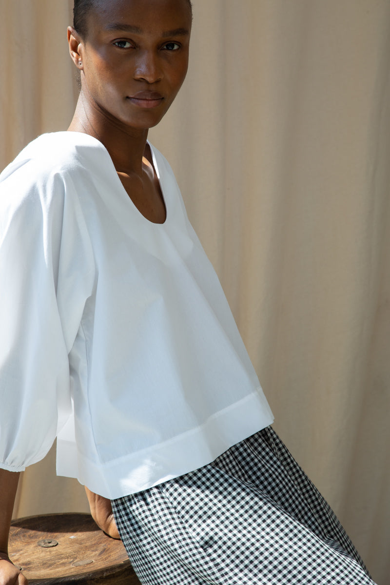 Renee Organic Cotton Poplin Top