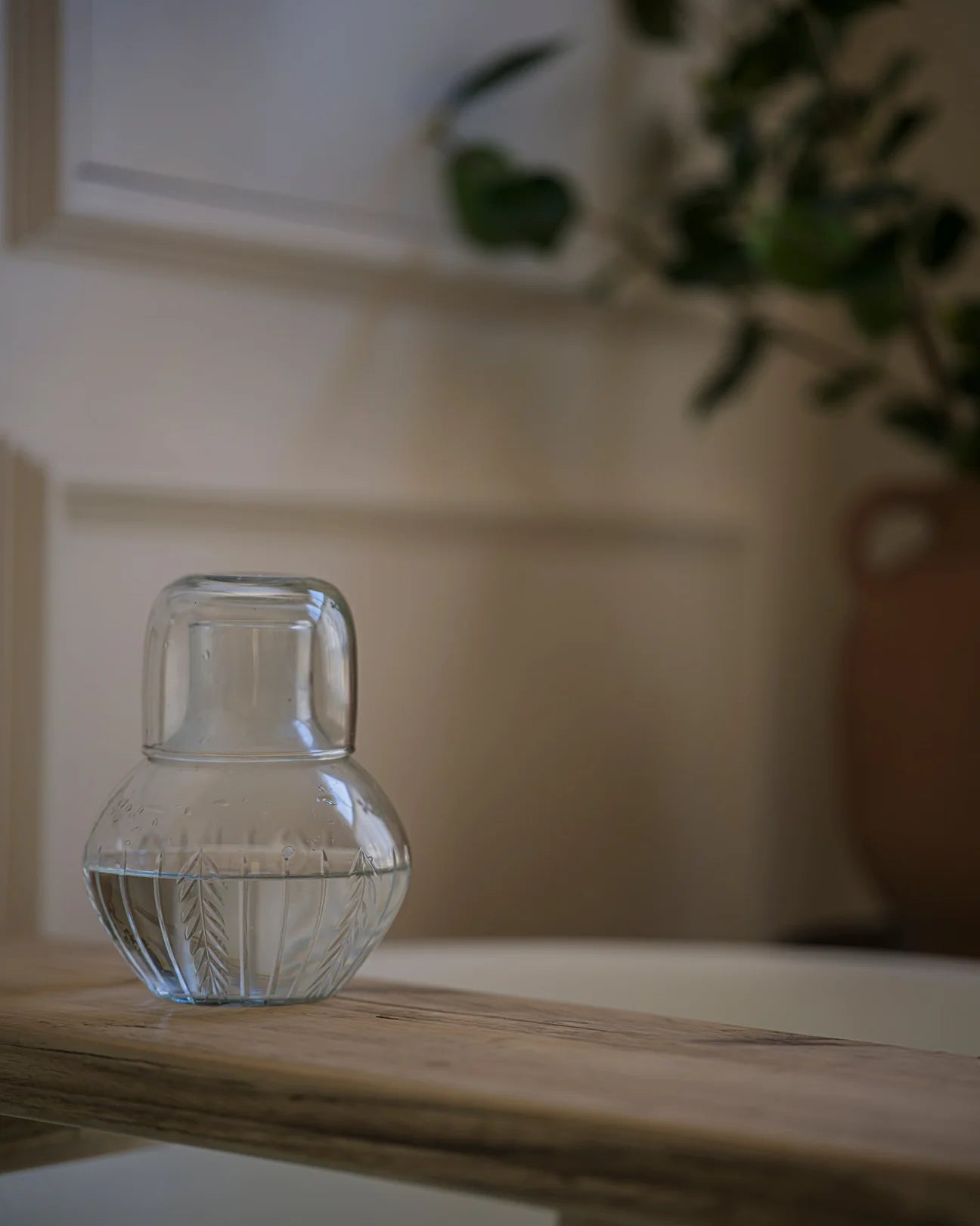 Handblown Carafe and Glass Set - Scandi Stripe