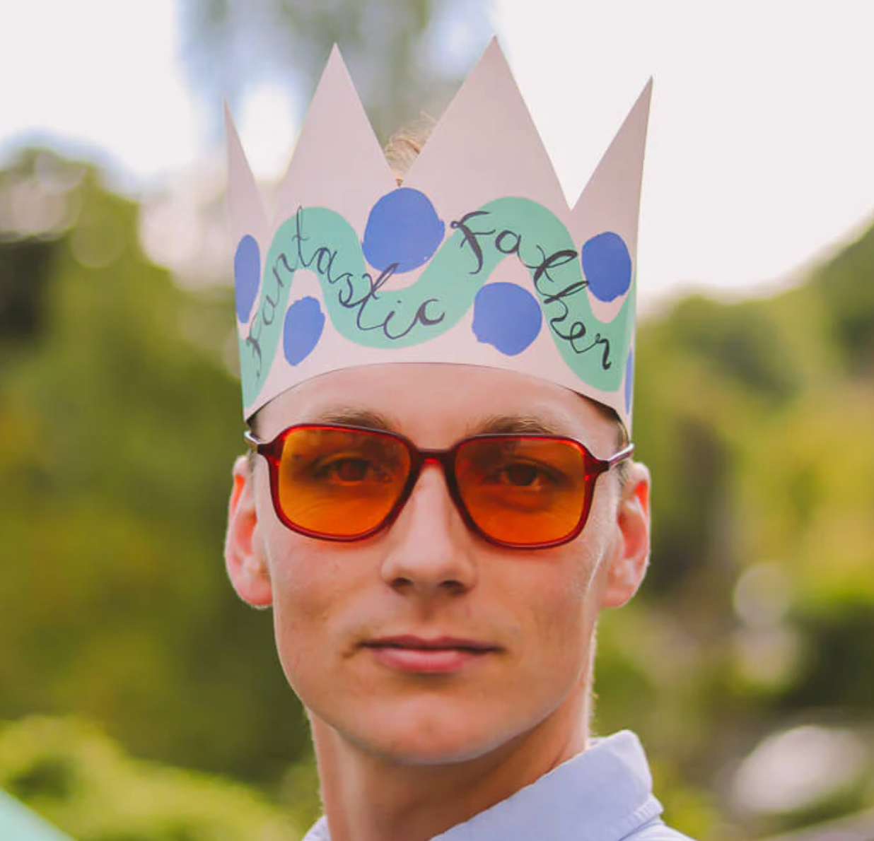Fantastic Father Party Hat Card
