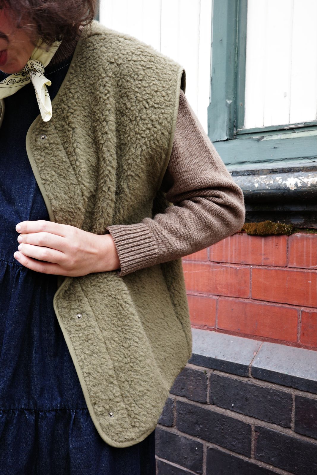 Pétale Wool Adult Cardigan - Brown Caribou