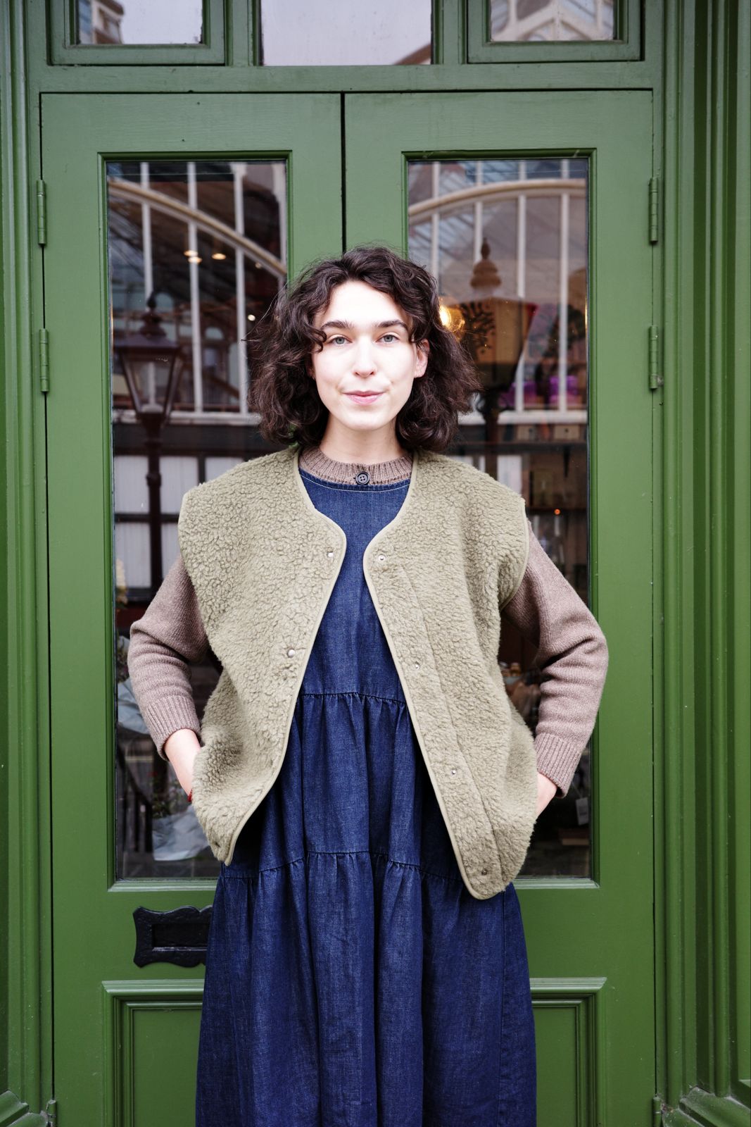 Wool Adult Jacket - Taupe Vert
