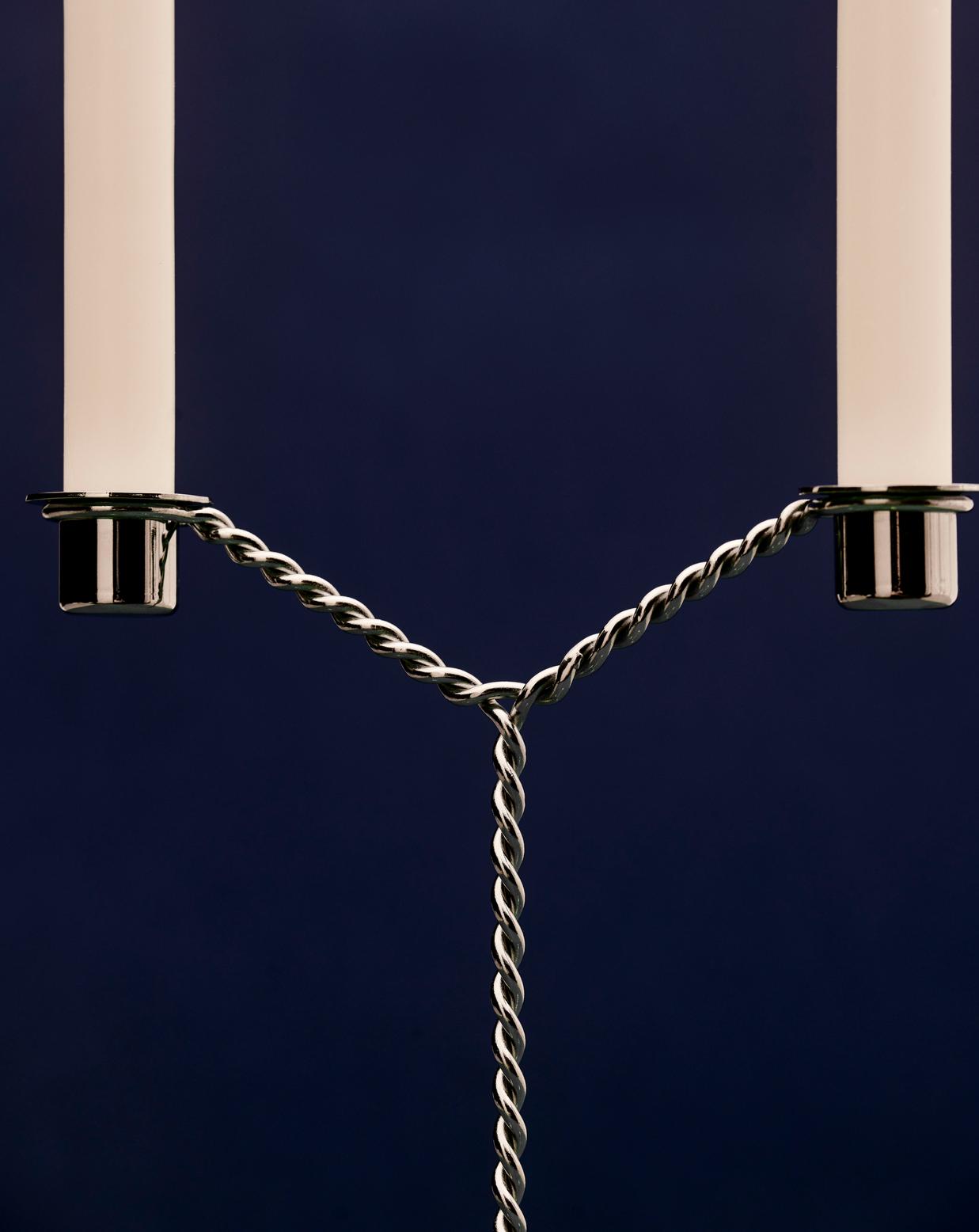 Wire Candleholder - Mirror
