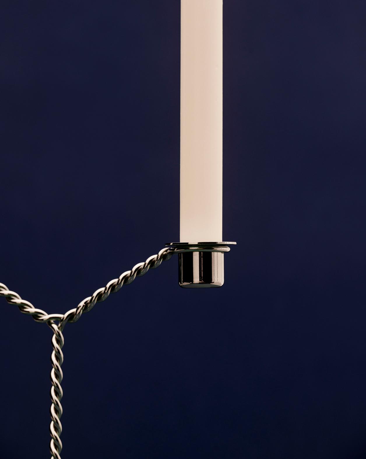 Wire Candleholder - Mirror