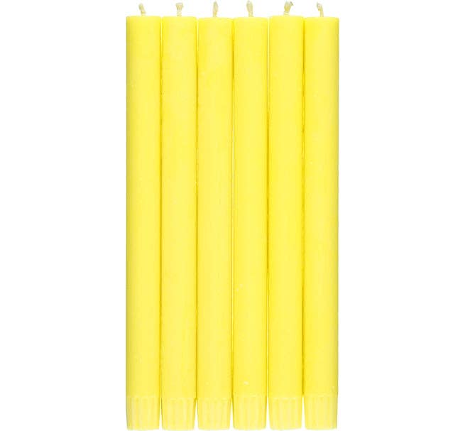 Primrose Yellow Eco Dinner Candle