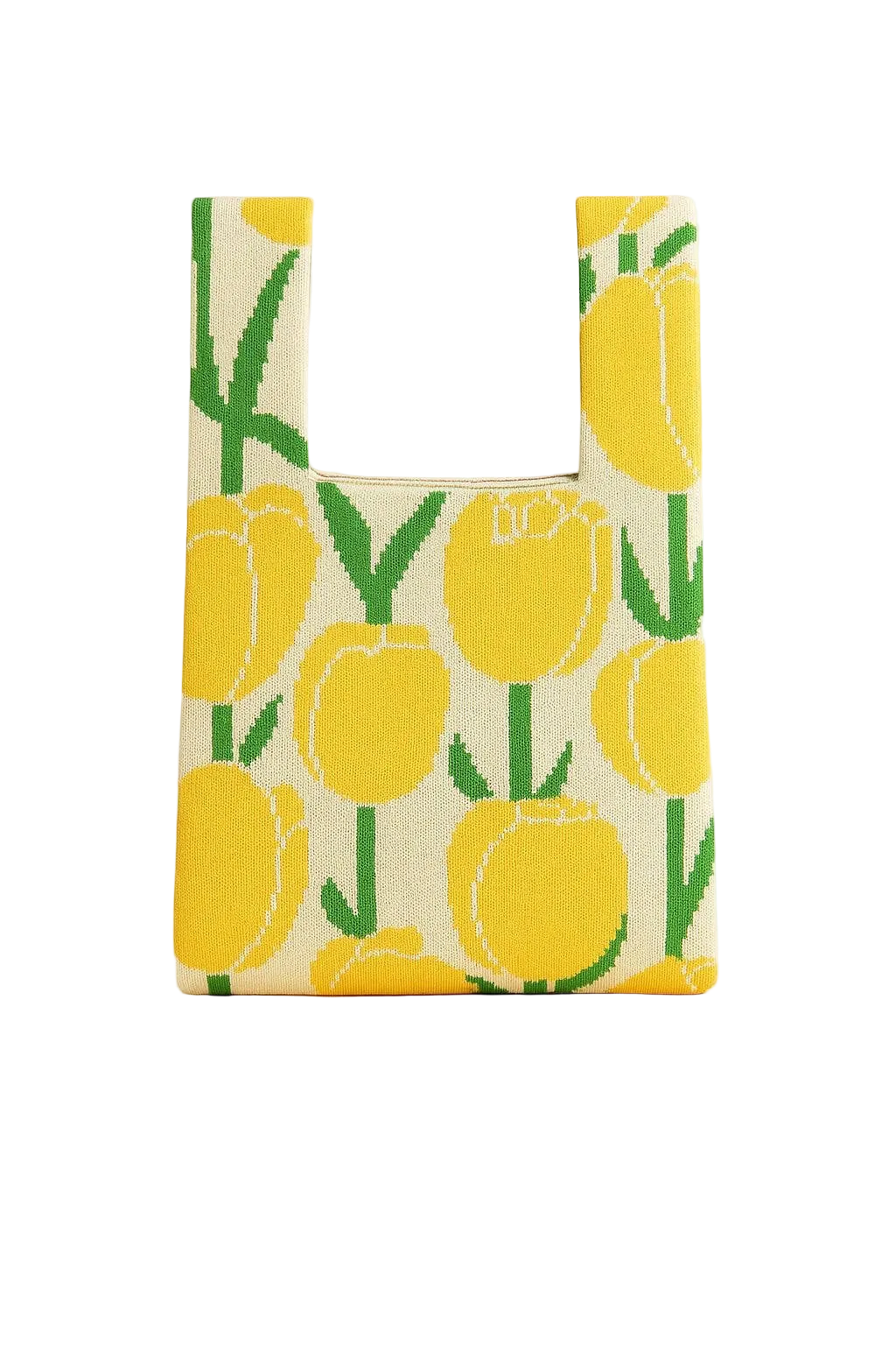 Tulip Daydream -Knitted Bag: Yellow / Small