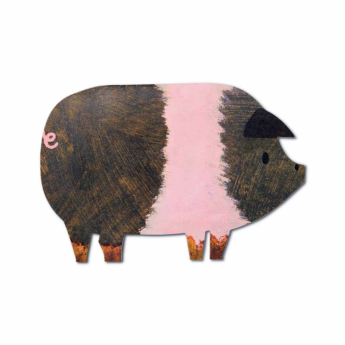 Striped Pig card