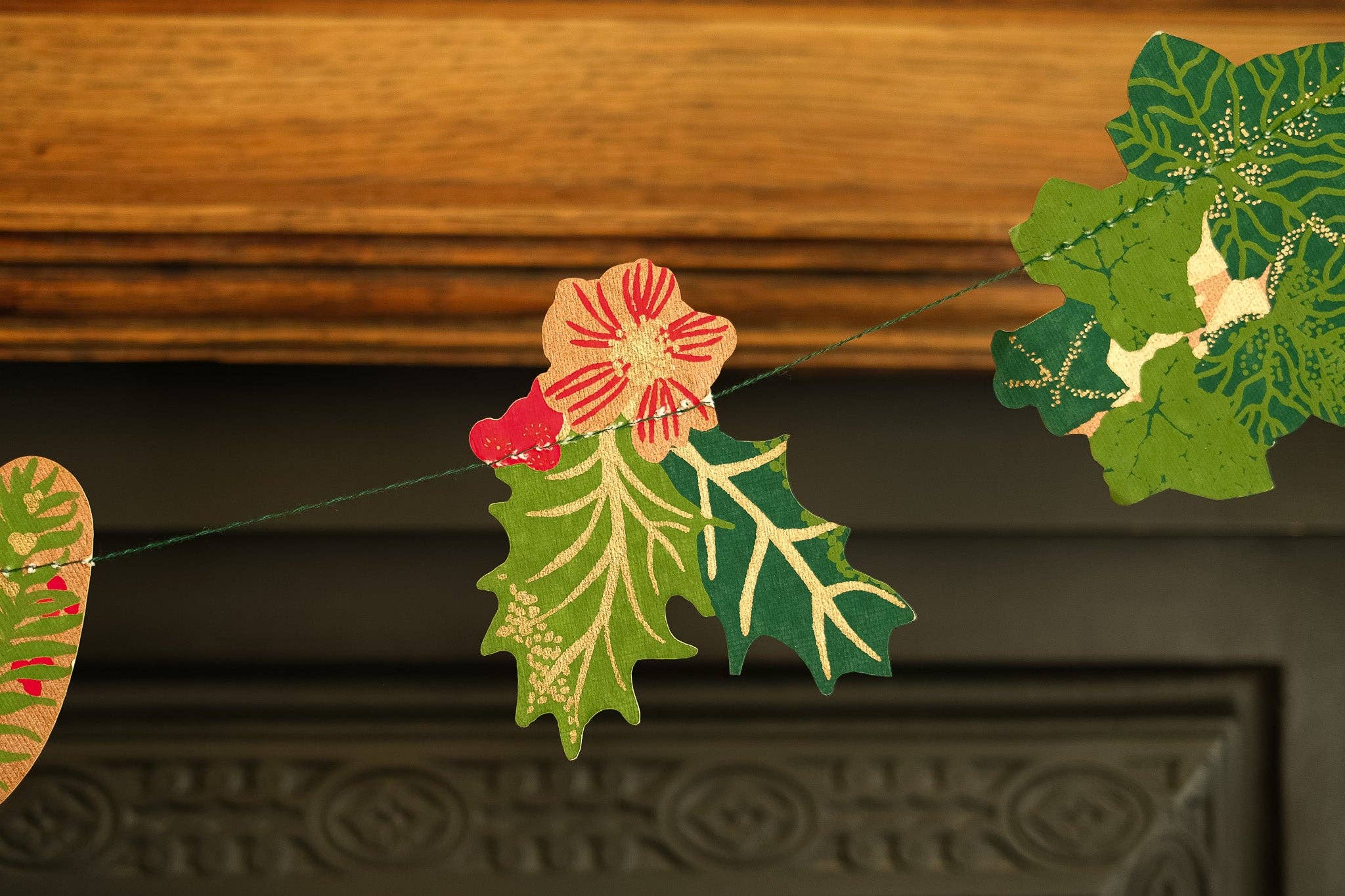 Holly and Ivy Sewn Garland