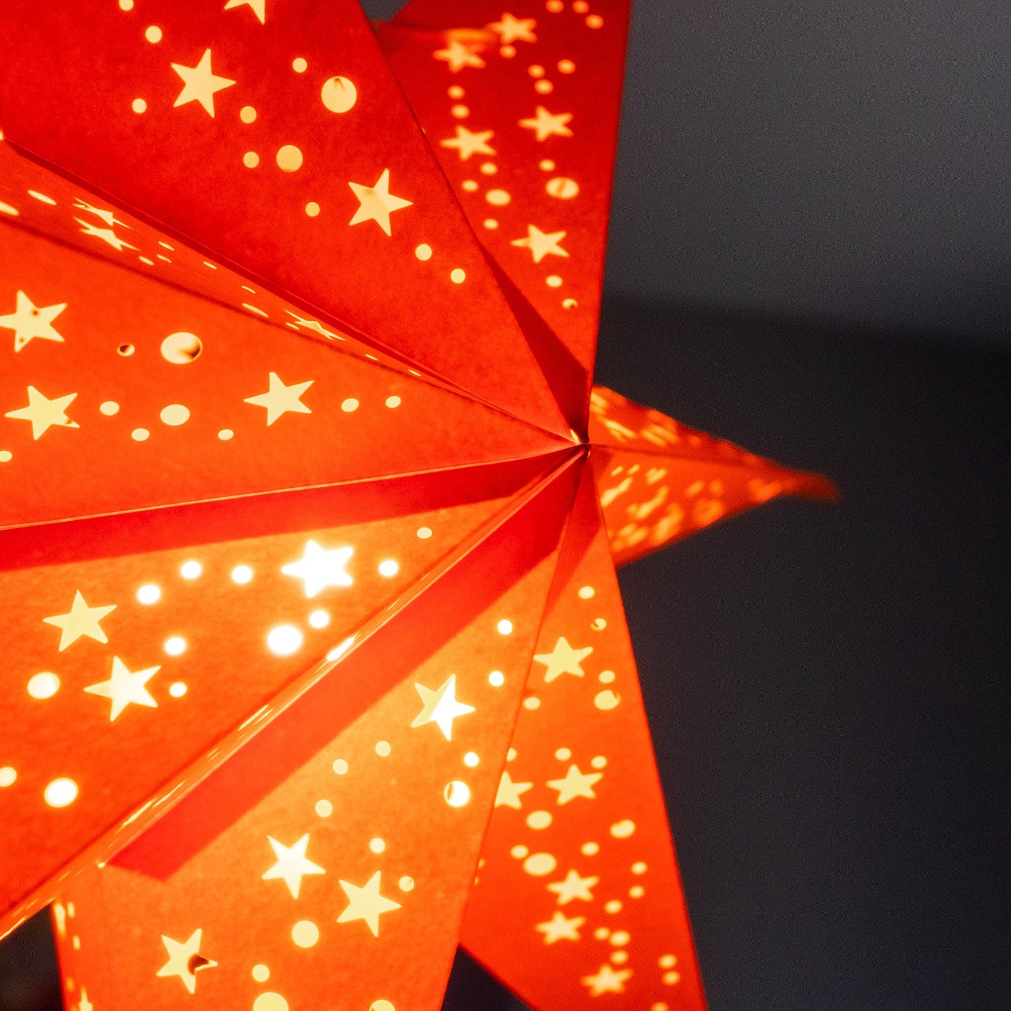 Paper Star Lantern - Venus Orange