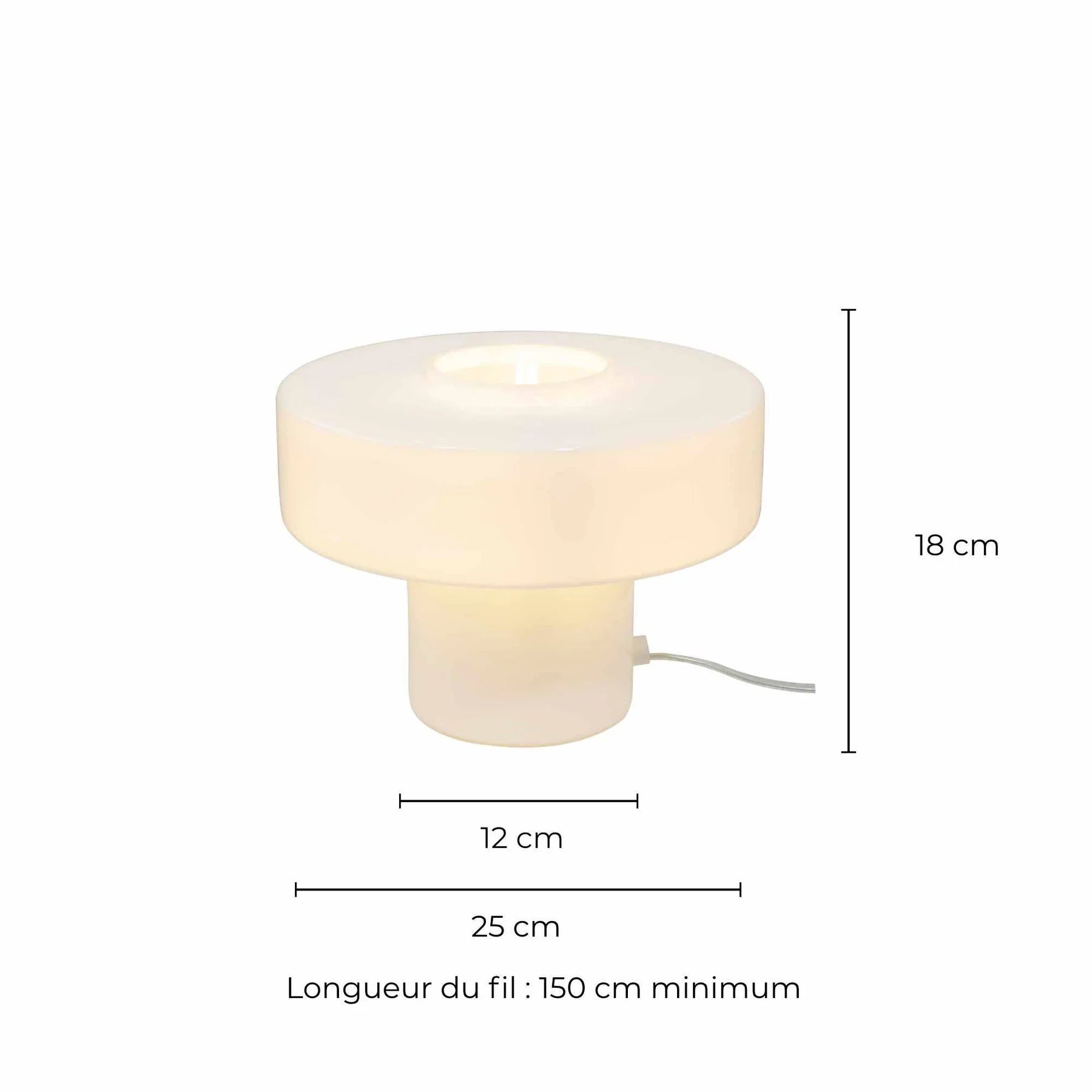 Foza Glass Table Lamp