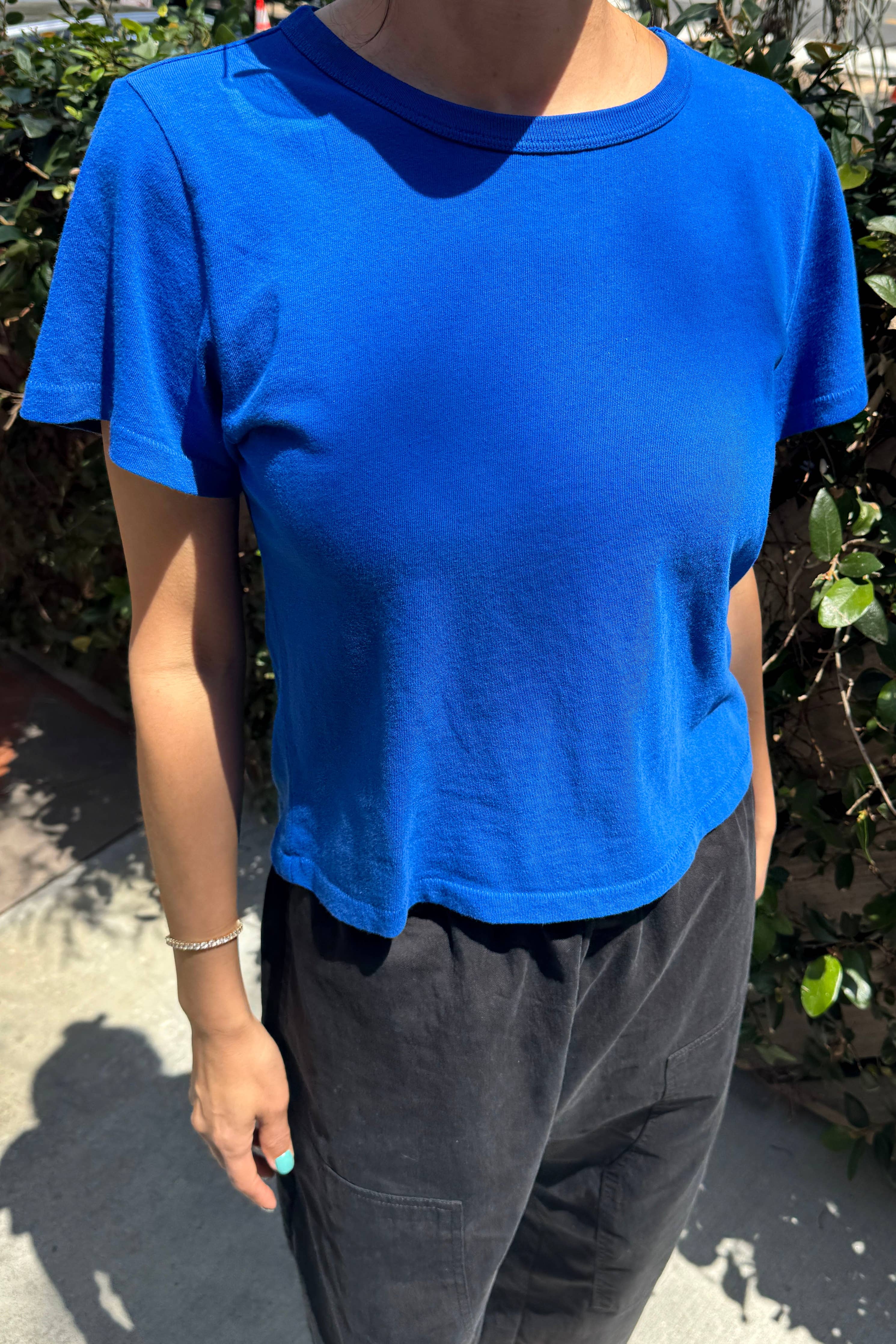 The Little Boy Tee: Cobalt