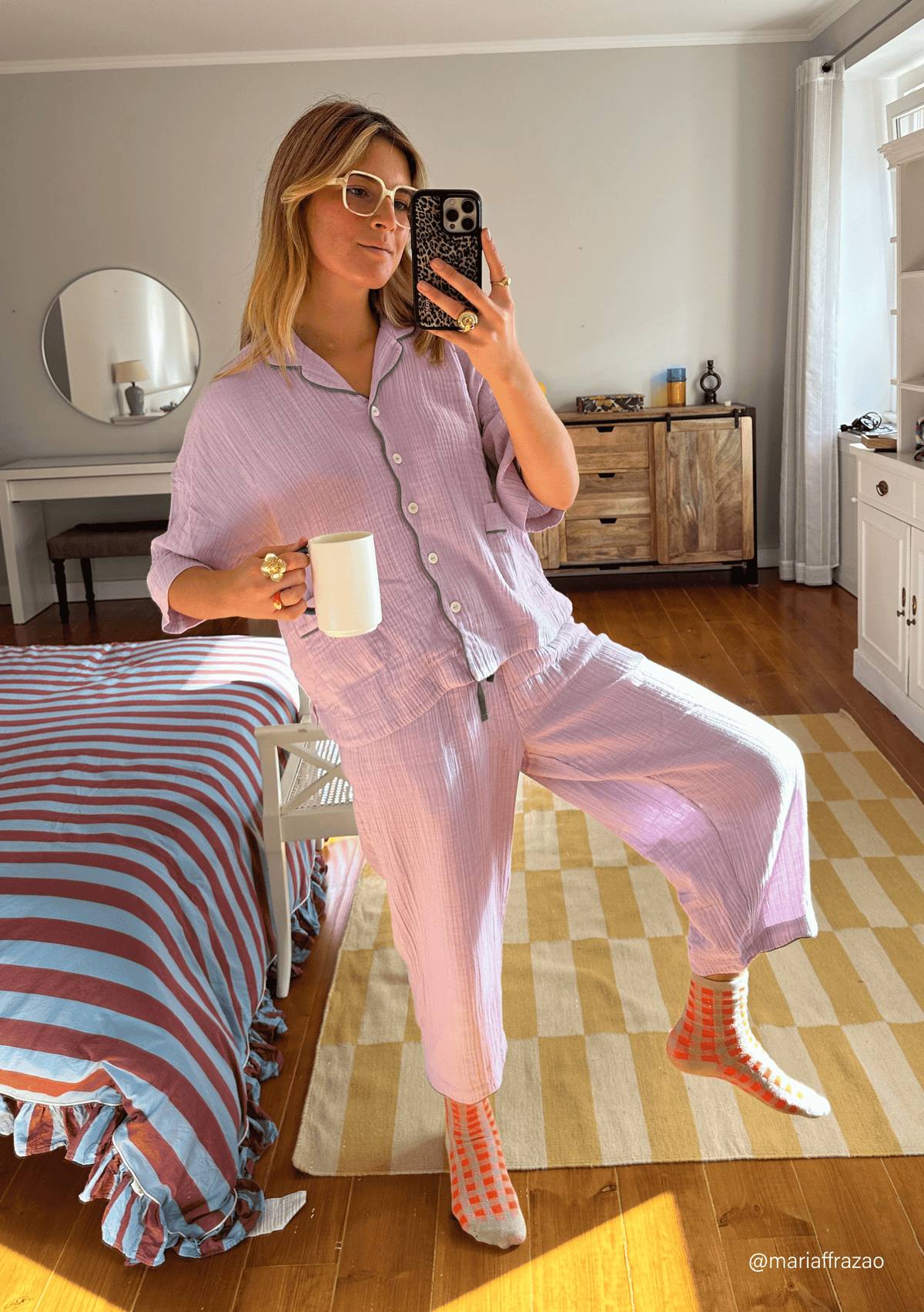 Cotton Pyjamas in Lilac